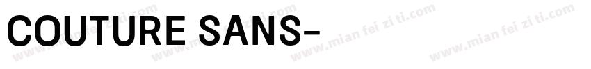 Couture Sans字体转换